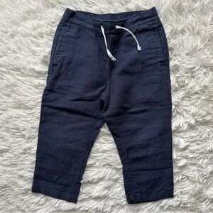 Janie And Jack Linen Cotton Pull On Pants Size 18-24 Months